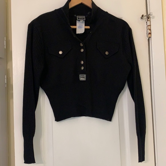 Versace Sweaters - Versace Black Sweater Great Condition Small